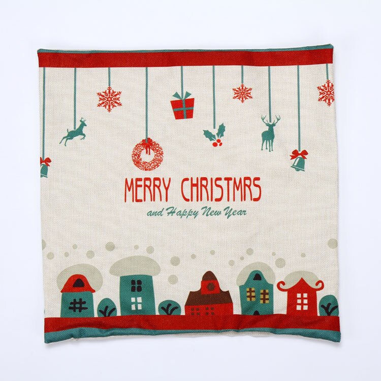 Merry Christmas Decorative Throw Pillow Cover